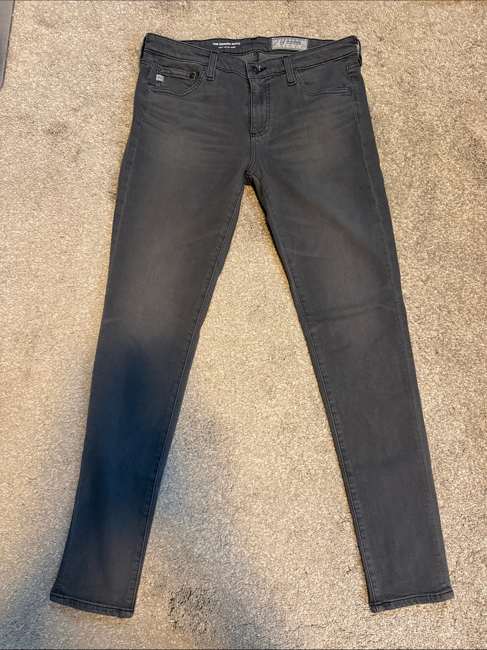 Ag Adriano Goldschmied The Legging Ankle Super Skinny Jeans - Charcoal Gray
